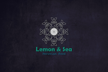 Fish Food Restaurant Logo