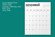 2027 Monthly Planner (MP049-27-Set), a Stationery Template by mikhailmorosin (Thumbnail 7 of 8)
