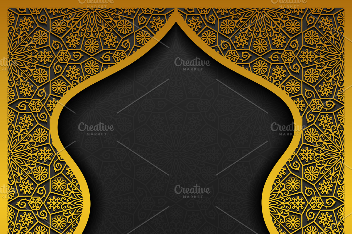 6 Traditional Floral Backgrounds, a Decorative Illustration by Absent A (Photo 2 of 6)