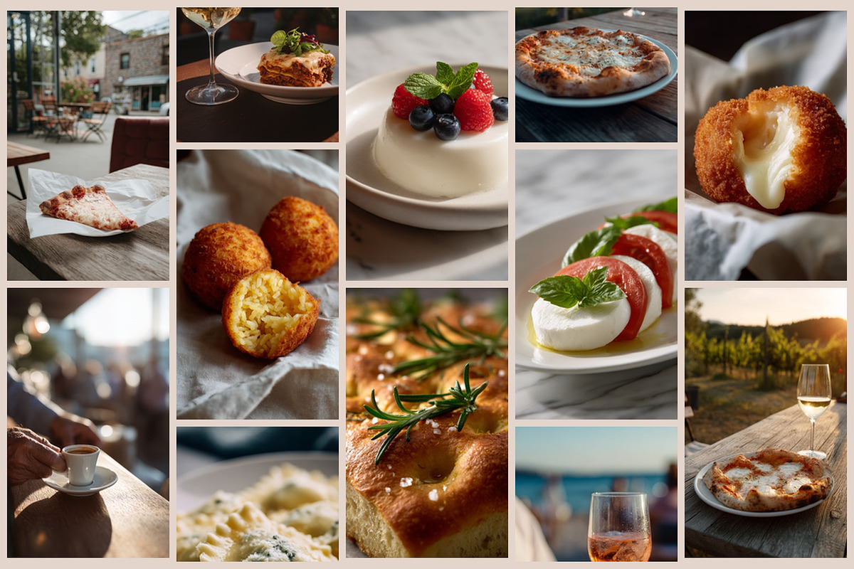 Italian Food Photography Set, a Food & Drink Photo by AI Petr Creative Agency (Photo 3 of 7)