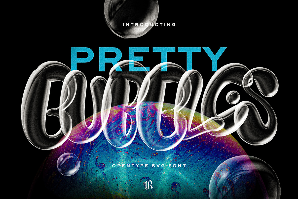Pretty Bubbles SVG Font, a Handwritten Font by Ivan Rosenberg (Photo 1 of 10)