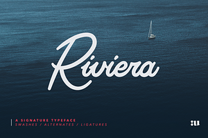 Riviera - Signature Font