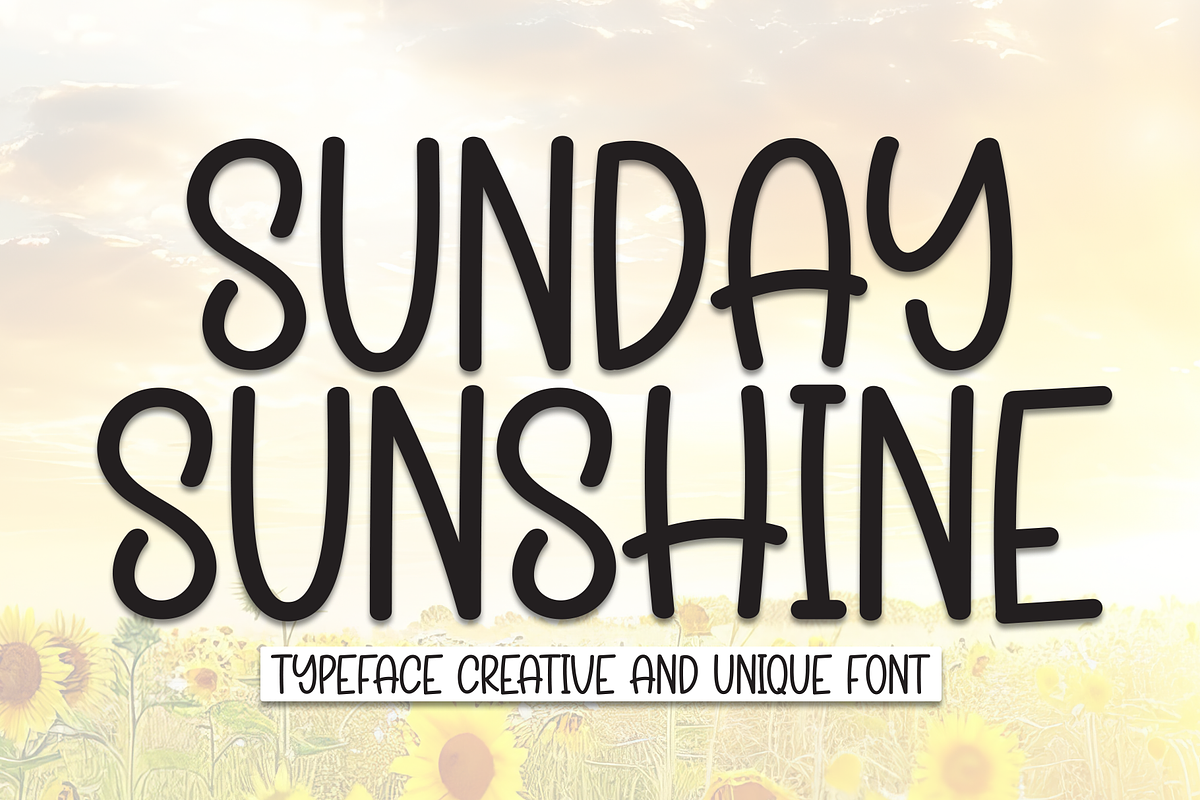 Sunday Sunshine | Script Font, a Script Font by Scratchones (Photo 1 of 8)
