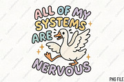All Of My Systems Are Nervous PNG, an Illustration by CraftArtStudio (Thumbnail 1 of 4)