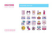 80 Hospitality Services  Icons, an Icon by Flat Icons (Thumbnail 5 of 9)