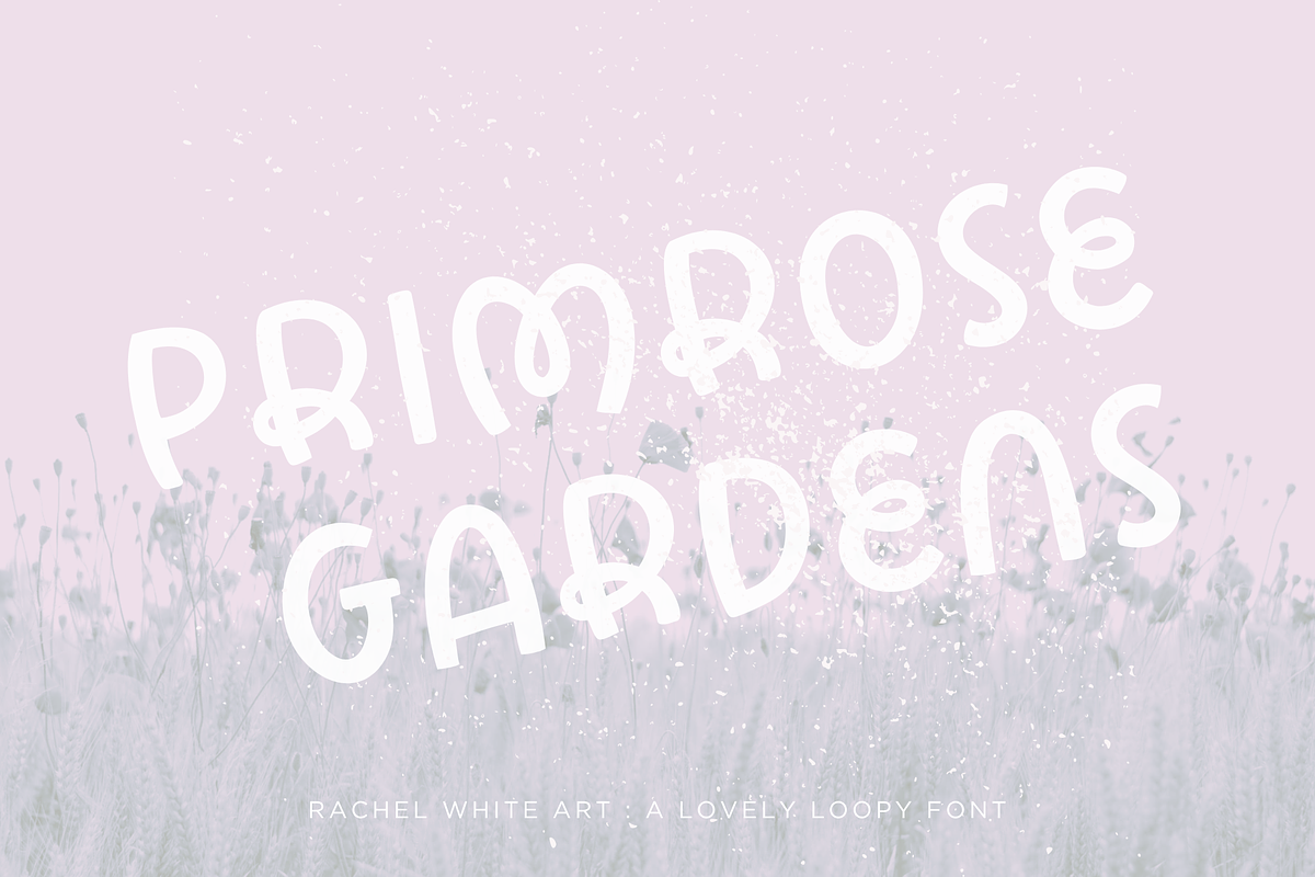 Primrose Gardens a lovely loopy font, a Handwritten Font by Rachel White Art (Photo 21 of 22)