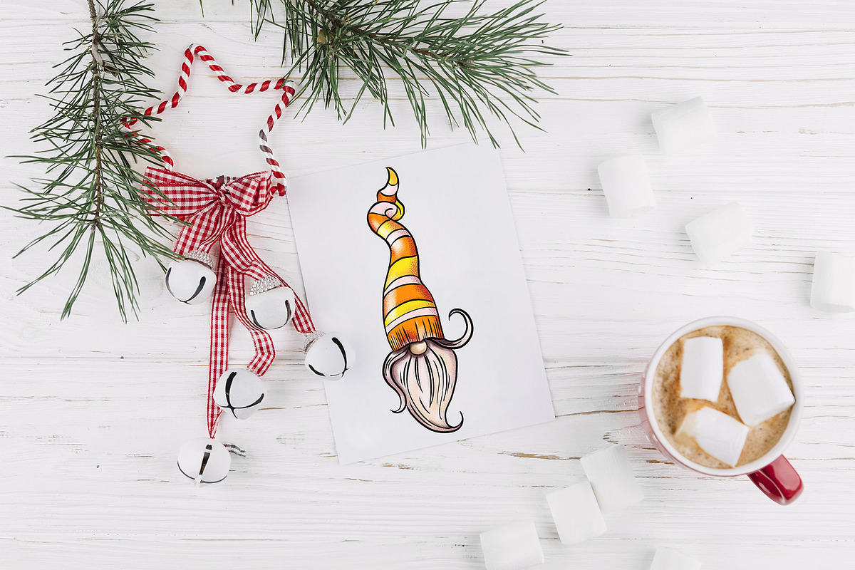 Christmas Gnomes clipart Procreate, an Education Illustration by ElladesignCo (Photo 4 of 7)