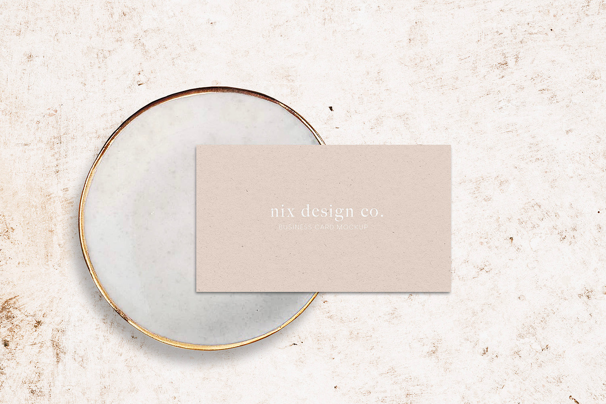 Neutral Business Card Mockup, a Mockup by denofdreamers (Photo 2 of 4)