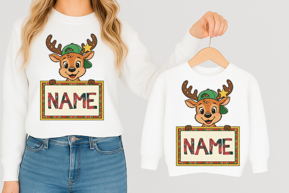 Personalized Christmas Kids Name Png, an Illustration by Libby Wishes (Photo 8 of 9)