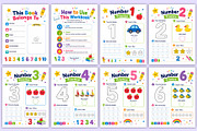 Number Learning Workbook | Math, a Stationery Template by Mustafiz (Thumbnail 2 of 5)