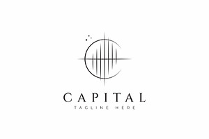 Letter C Logo Capital Exchange Rate, a Branding & Logo Template by Signatoro