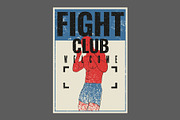 Fight Club grunge vector poster set., a Sport Illustration by PoPaShop (Thumbnail 4 of 8)