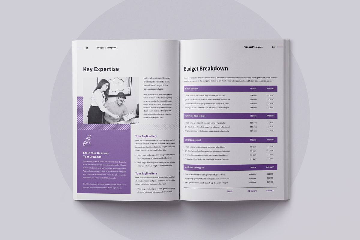 Proposal | Canva, Word, PPTX, PSD, a Brochure Template by ArtisticLand (Photo 6 of 9)