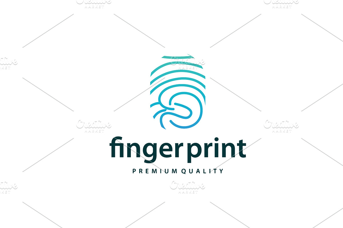 Fingerprint Logo Human Identity, a Branding & Logo Template by Maylianaw28
