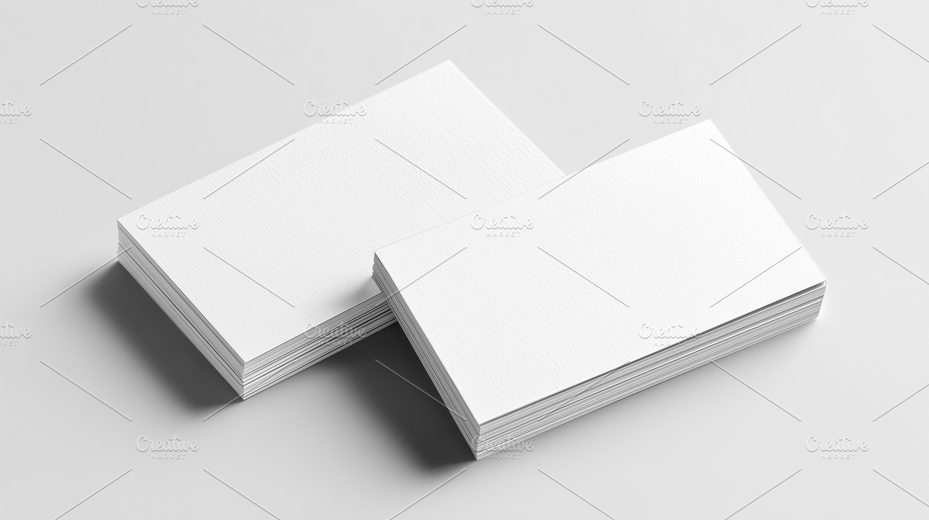 Blank white business cards mockup, a Business Photo by MistyDay