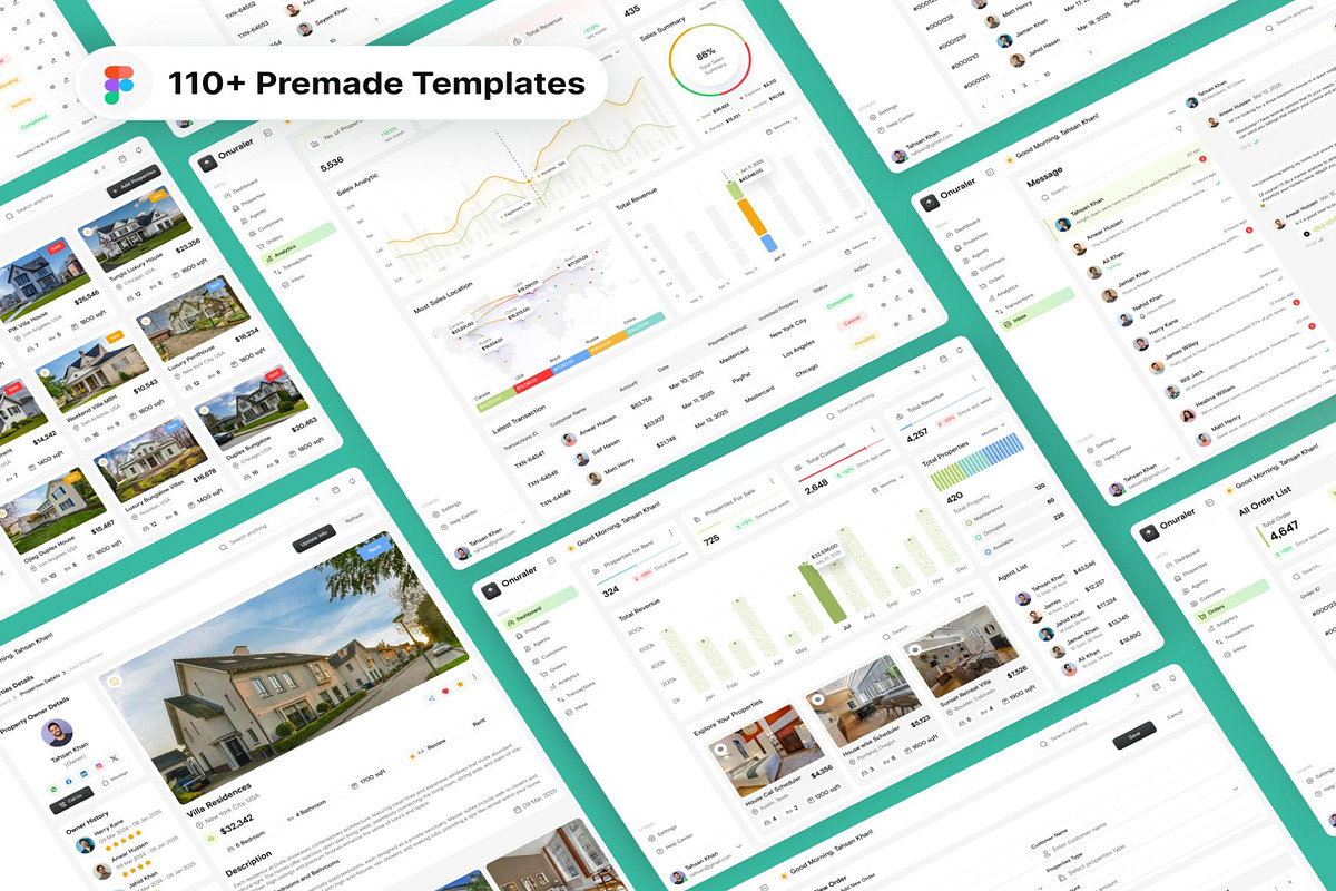 Real Estate Management Web App UI, an UI Kit Template by Lumina_ui_ux202 (Photo 4 of 7)