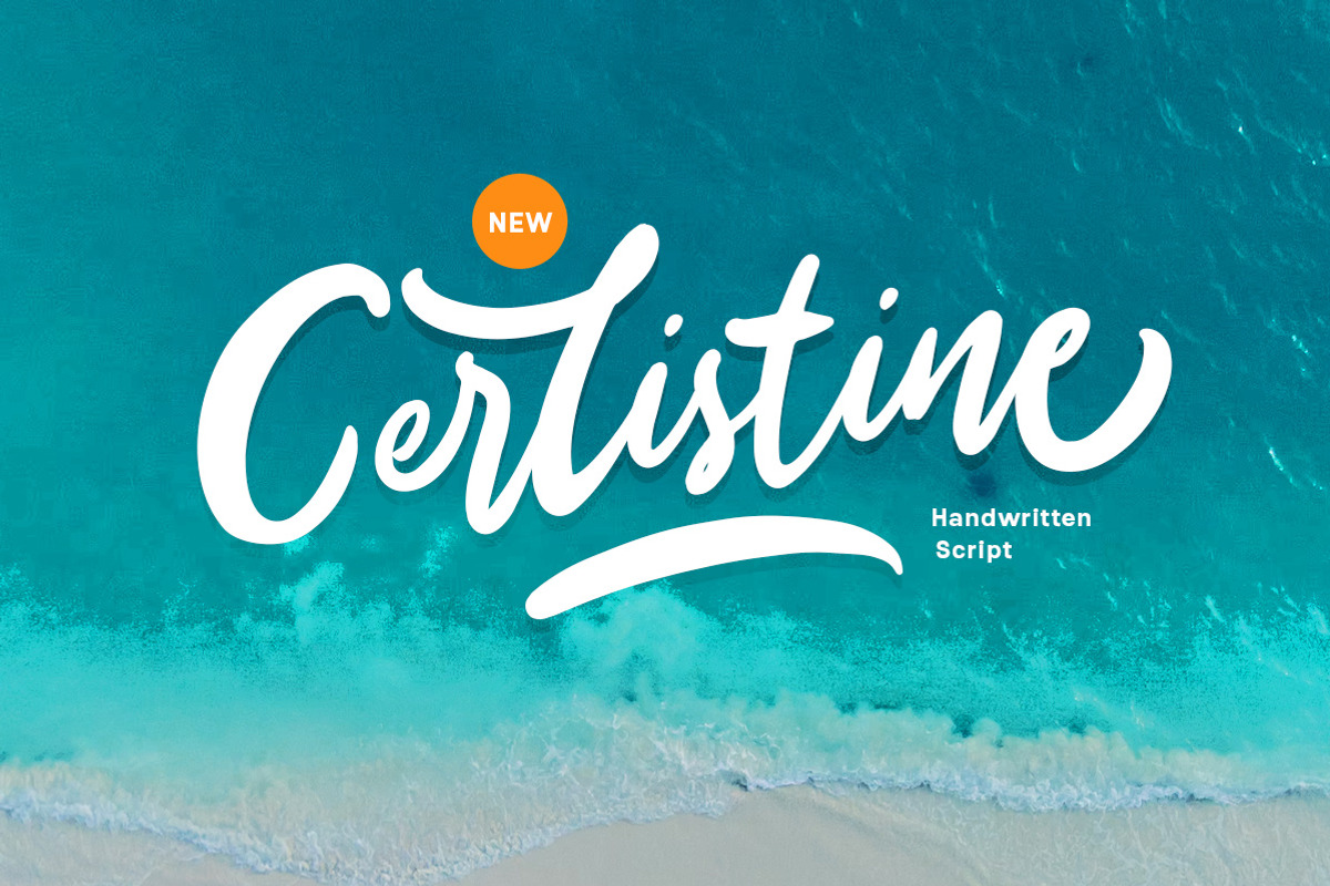 Cerlistine - Handwritten Script, a Script Font by Letterhend Studio (Photo 1 of 9)