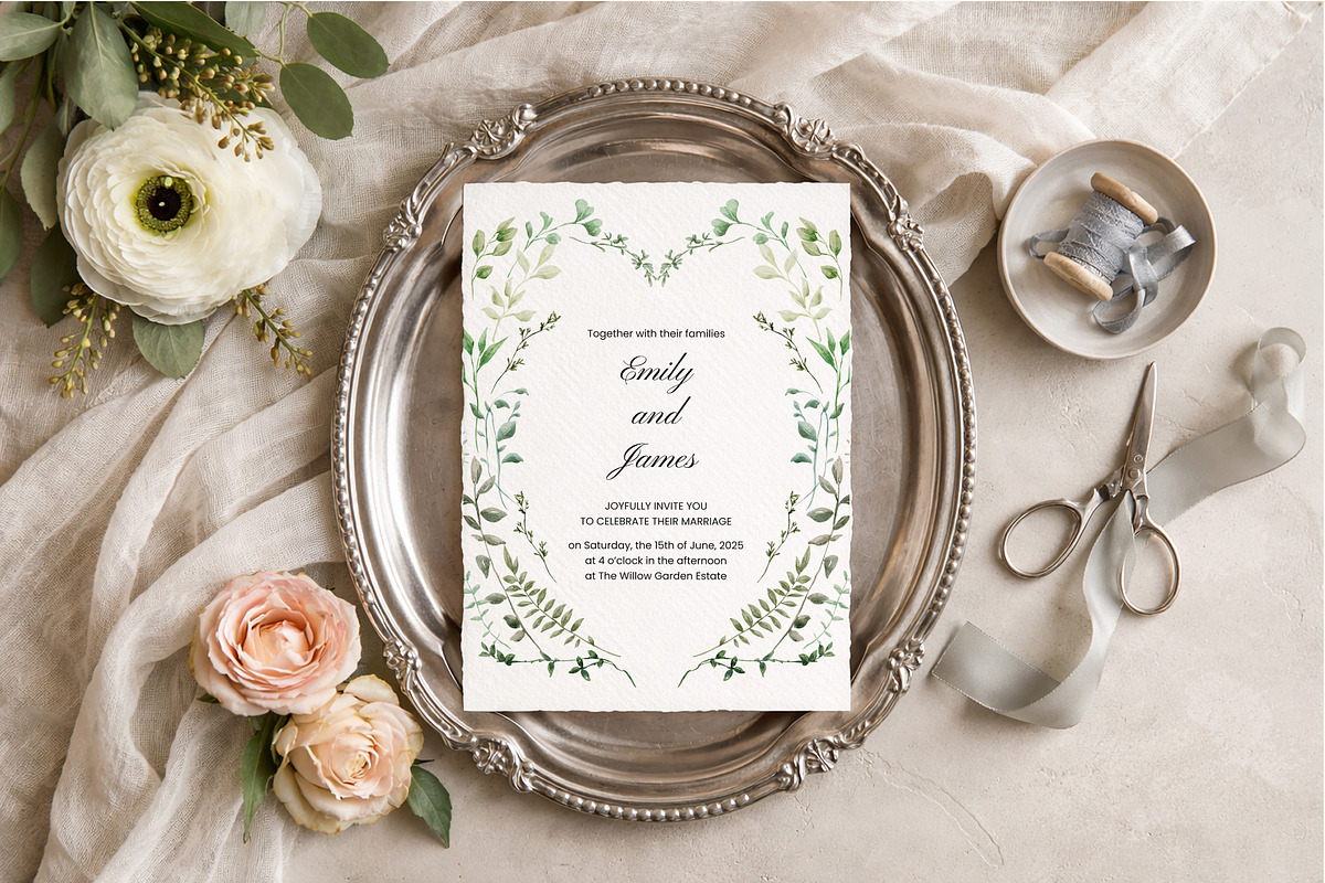 Watercolor Greenery - Foliage Set, a Decorative Illustration by Yuliia Lashevska (Photo 2 of 11)