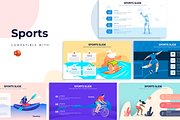 Sports Powerpoint Templates, a Presentation Template by Slidesmash (Thumbnail 1 of 4)