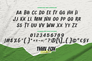 THIN FOX - Display Font, a Font by Gassstype (Thumbnail 6 of 8)