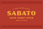 Sabato – Sans & Serif in Four Styles, a Serif Font by Komet & Flicker (Thumbnail 1 of 12)