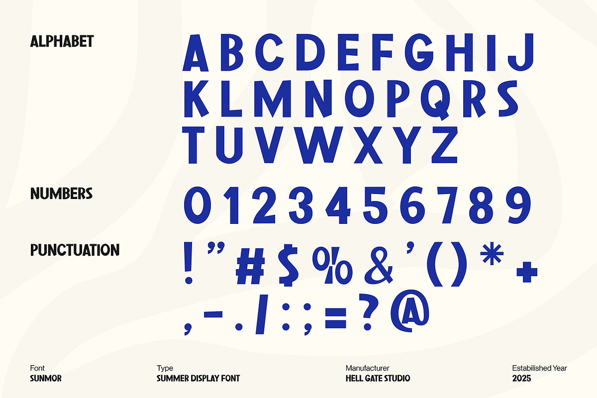 Sunmor Tropical Display Font, a Sans Serif Font by GRVS Studio (Photo 2 of 4)