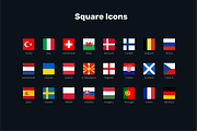 Euro 2020 - Football Icon Flags, an Icon by bvcreates (Thumbnail 3 of 5)