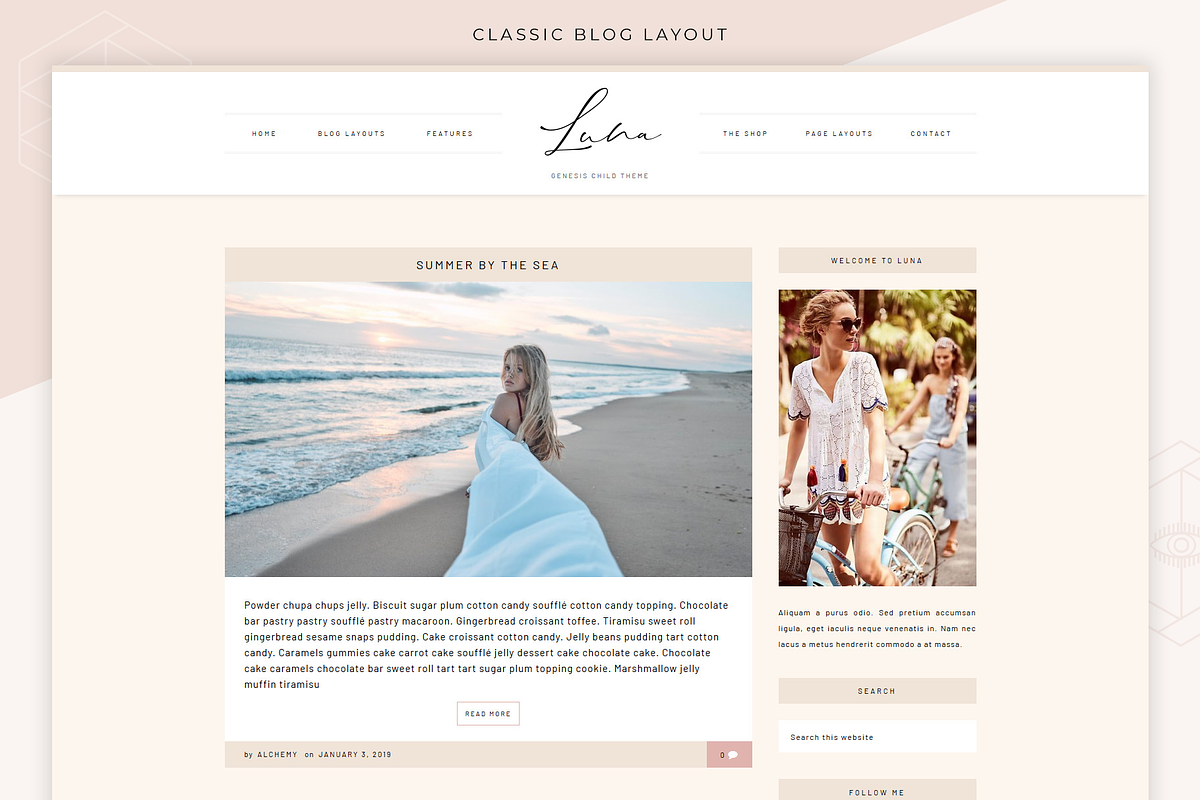 Luna - WordPress Genesis Theme, a WordPress Template by Studio Sirona (Photo 7 of 10)