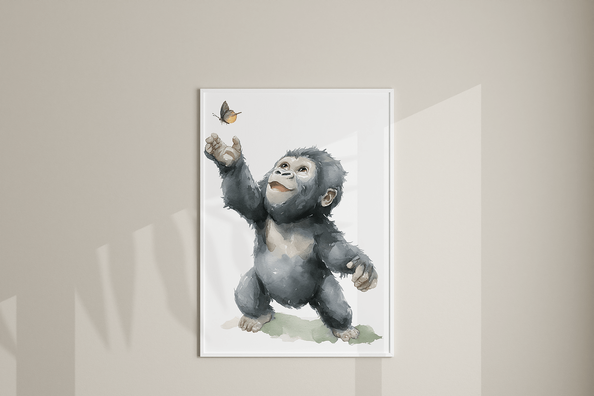 20 Baby Gorilla Clipart, an Animal Illustration by Pati Charm Studio (Photo 8 of 8)