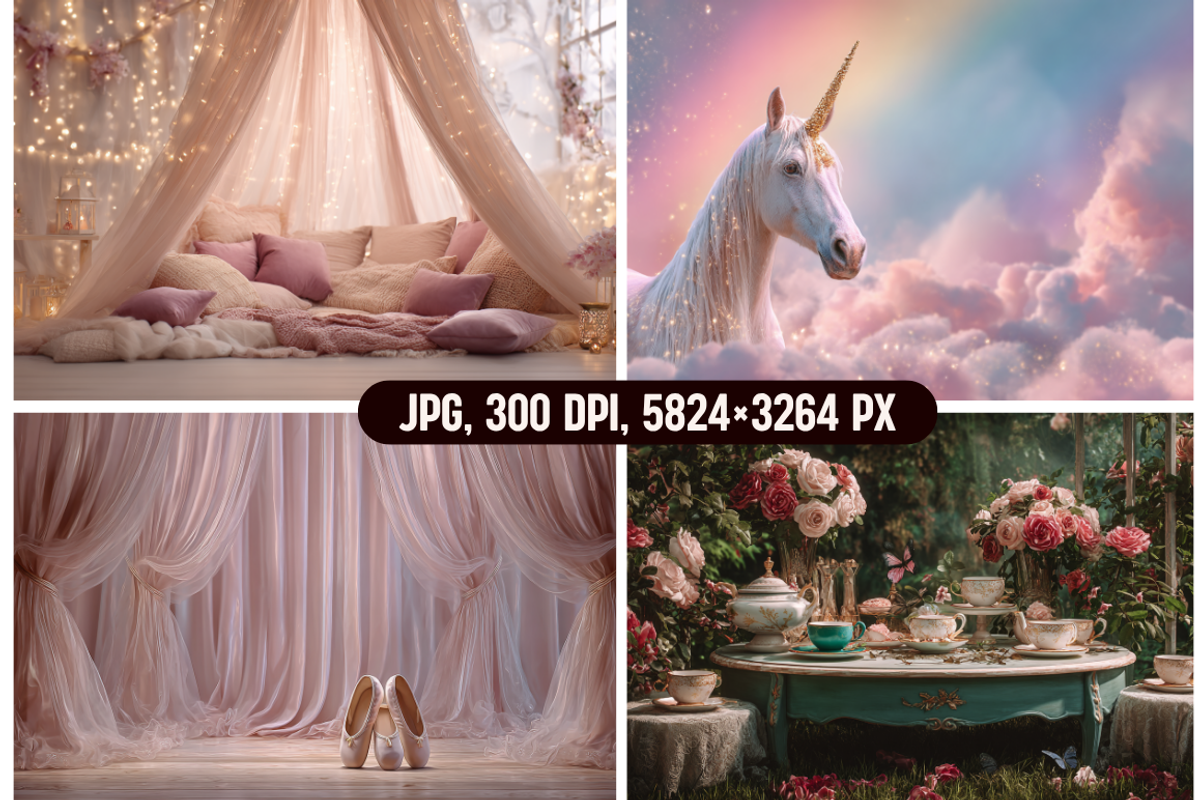 Birthday Girl-themed Photo Backdrops, a Background Graphic by PrintHaven Designs (Photo 4 of 12)