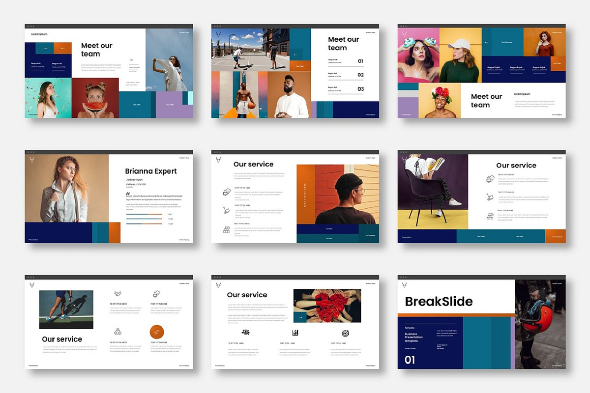 Brianna - Business Google Slide Temp, a Presentation Template by Dens Creative Studio (Photo 3 of 6)
