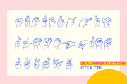 ASL SVG Bundle Sublimation Sign Font, an Education Illustration by InkCloudDesign (Thumbnail 14 of 23)