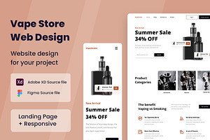Vape Store Web Design