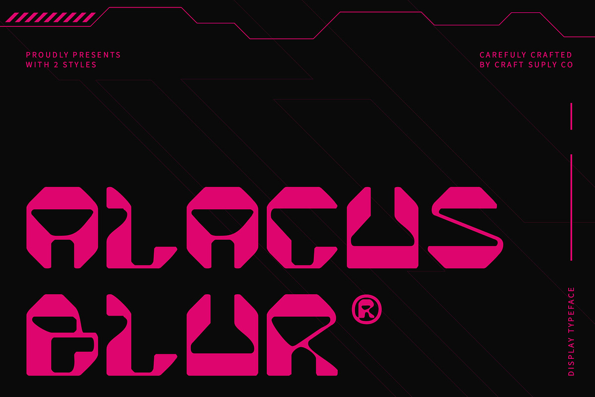 Alacus Blur, a Sans Serif Font by Craft Supply Co. (Photo 1 of 8)