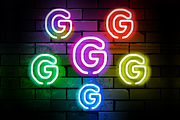 Neon Letter G | Twitch Sub Badges, an Illustration by Custom Fonts & Patterns (Thumbnail 1 of 2)