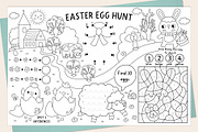 Easter egg hunt coloring placemats, an Education Illustration by Lexi Claus (Thumbnail 2 of 6)