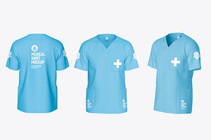 Medical Shirt Mockup, a Product Mockup by OneVectorStock