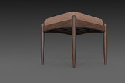 Chair with brown leather pillow, a Furniture 3D Model by NojskaAksjon (Thumbnail 10 of 20)