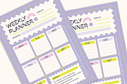 Vertical Weekly Planner Template, a Stationery Template by Gumico Studio. (Thumbnail 3 of 3)