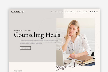 Counseling WordPress theme, a WordPress Template by Your Theme Shop