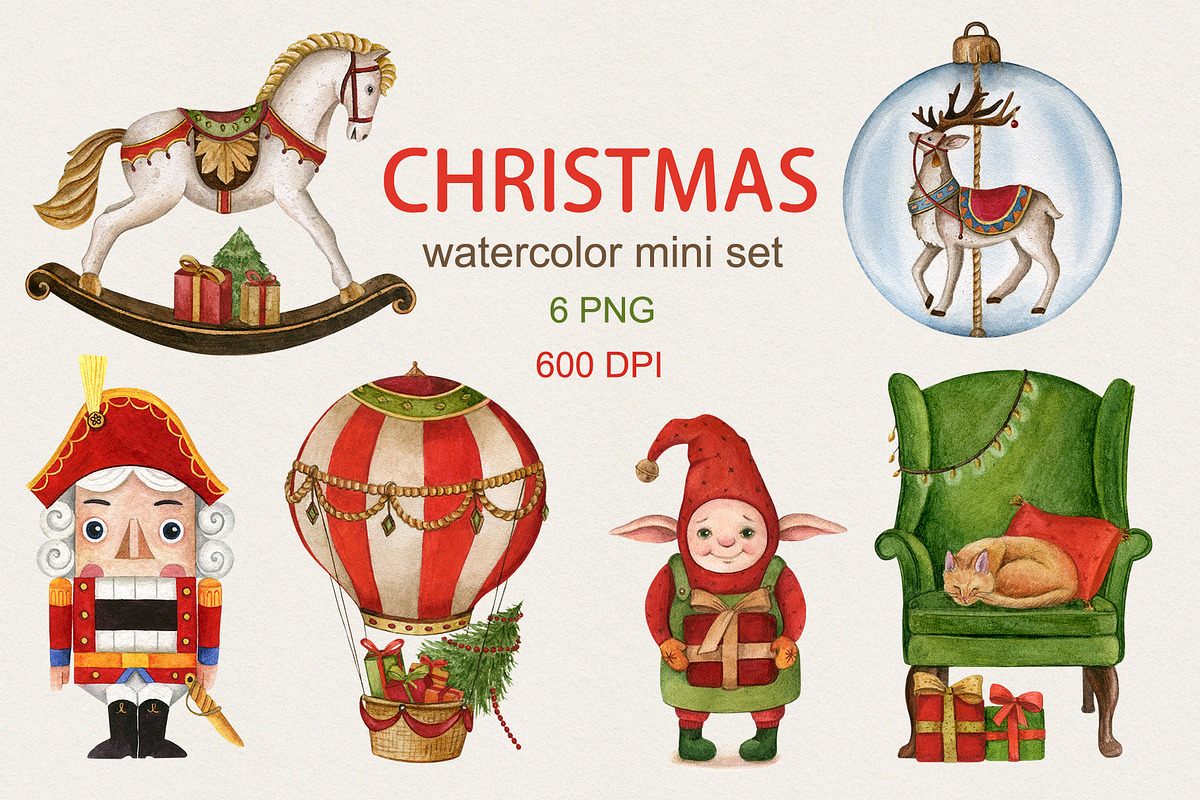 Christmas mini set, an Illustration by Nastilustra (Photo 1 of 3)
