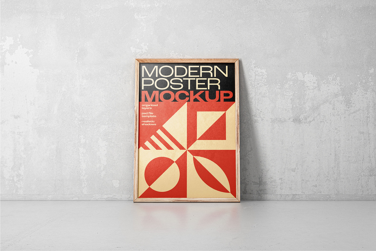 Modern Poster Mockup Set, a Print Template by Deeplab (Photo 22 of 25)