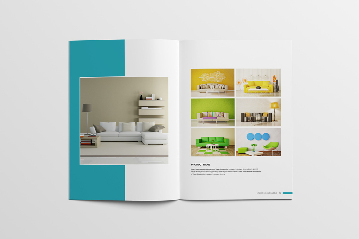Interior Design Catalog, a Brochure Template by New Lines
