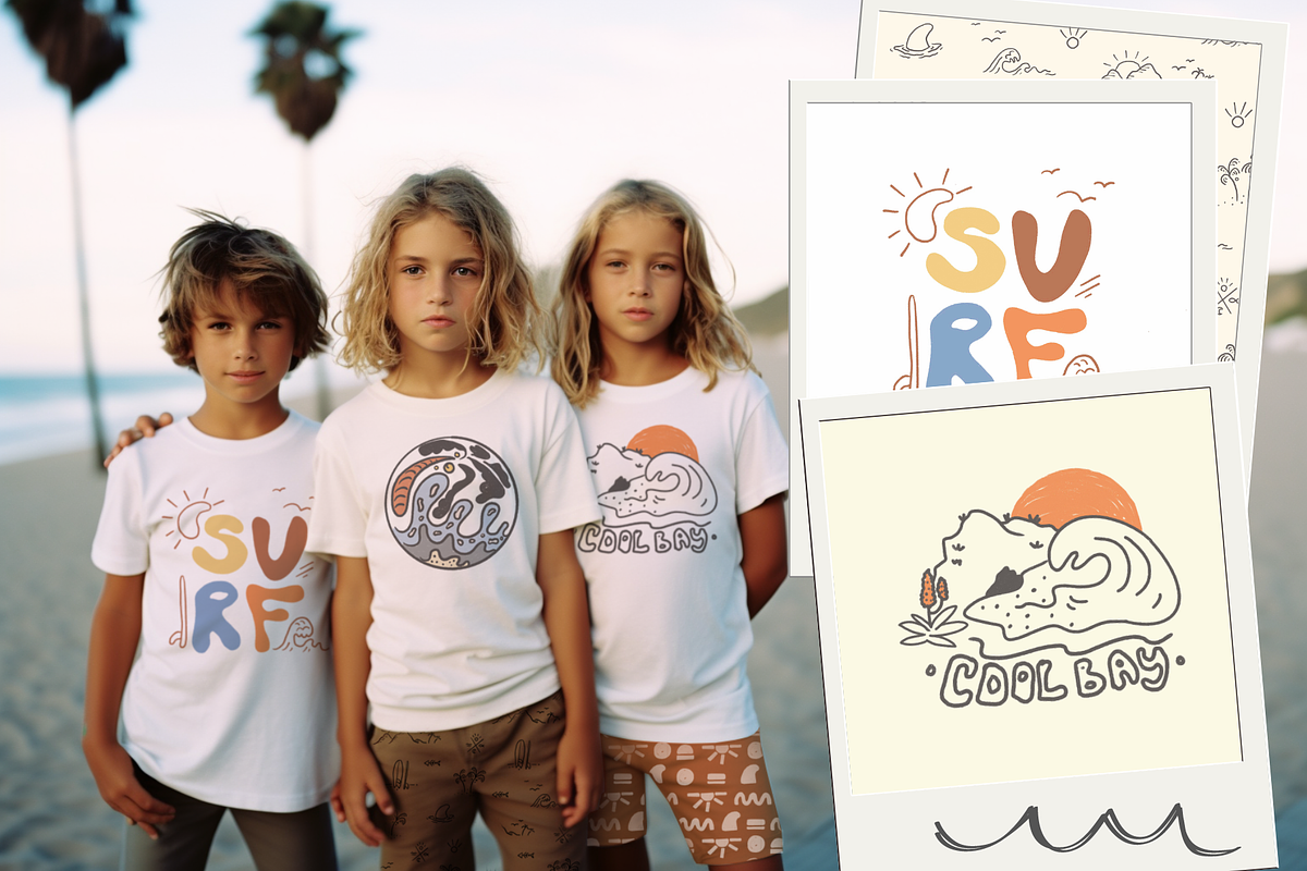 Boys Surf Print Pattern Collection, a Decorative Illustration by Coco & Cub Studio (Photo 4 of 11)