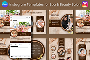 Instagram Canva Templates for Salon, a Social Media Template by Qamso Designs (Thumbnail 1 of 2)
