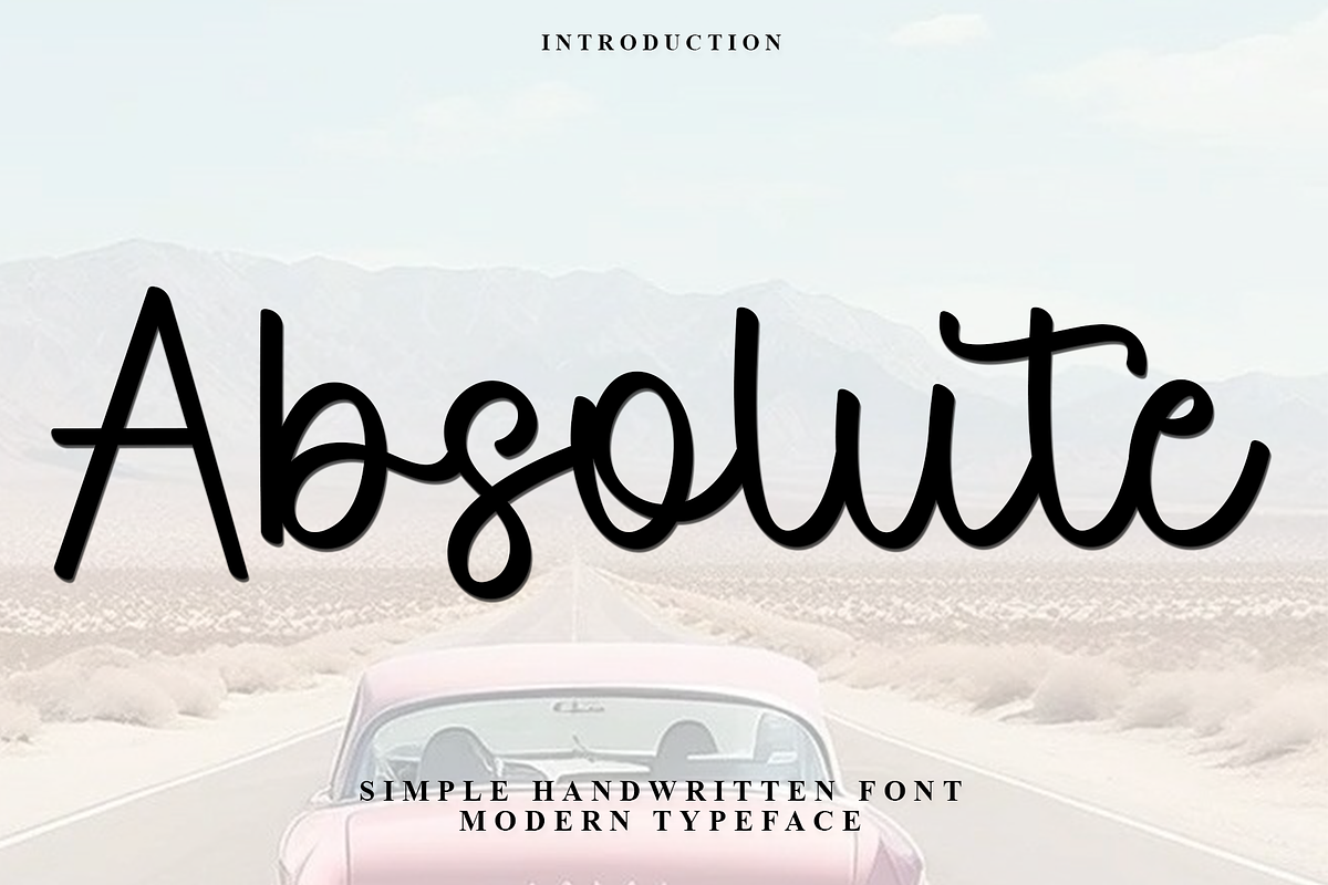 Absolute, a Handwritten Font by FreshTypeINK (Photo 1 of 8)
