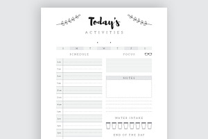 Daily Activities Sheet