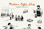 Modern Coffee Shop Clipart, an Object Illustration by divanovskaya_nv (Thumbnail 12 of 16)