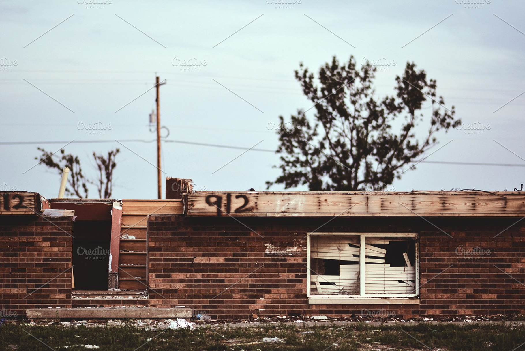 Demolition containing strom, tornado, and destruction