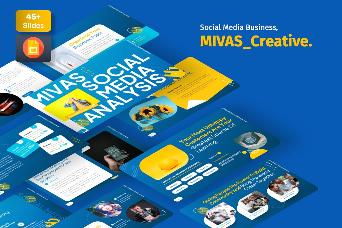 Mivas - Social Media Googleslide, a Presentation Template by Dhabee (Photo 1 of 7)